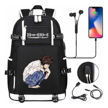 Death Note Usb Large Capacity Youth Student Backpack Men's And Women's Leisure Travel Backpack