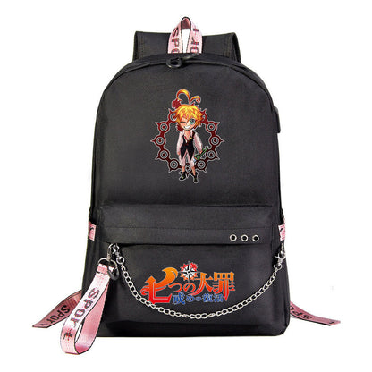 Usb Youth Student Backpack For Boys And Girls Leisure Travel Backpack