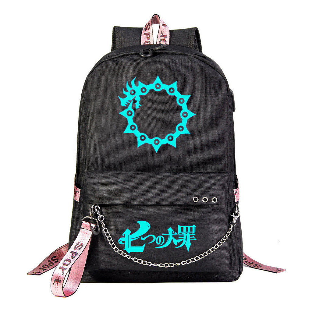 Usb Youth Student Backpack For Boys And Girls Leisure Travel Backpack