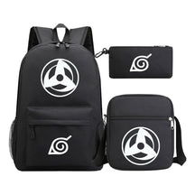 Anime Naruto Starry Sky Youth School Bag Three Piece Set For Men And Women Backpack Set