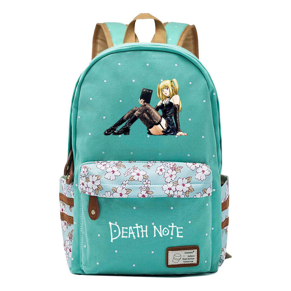 Death Note Night God Moon Youth Girl Student School Bag Leisure Backpack