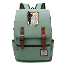 The Giant Of Manga Attack Printed Teenage Student Backpack For Men And Women With Casual Belt Buckle Classic Backpack 38*27*12.5cm