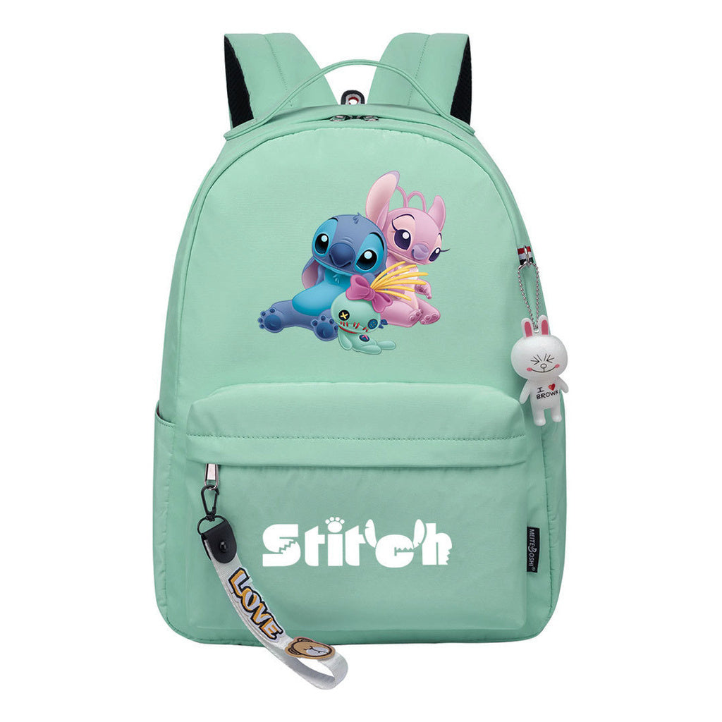 Interstellar Baby Stitch Printed Student Backpack, Casual Travel Bag, Girl Backpack