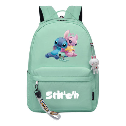 Interstellar Baby Stitch Printed Student Backpack, Casual Travel Bag, Girl Backpack