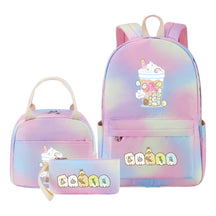 Game Corner Biology Youth Student Girls School Bag Lunch Bag Three Piece Set Backpack Set