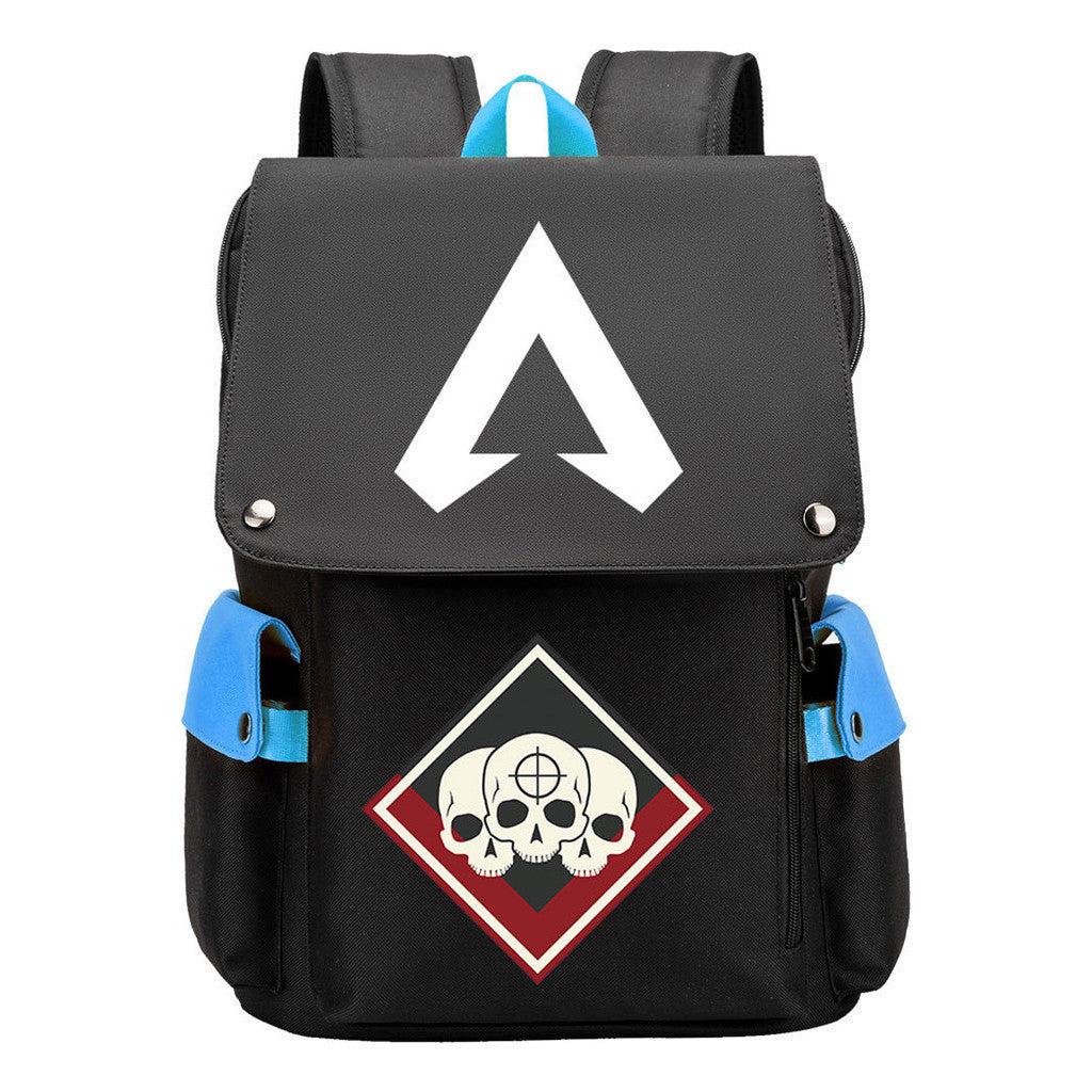 Apex Hero Print Usb Charging Head Youth School Bag Casual Backpack