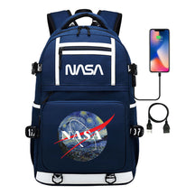 Fashionable Space Printed Usb Student Backpack Backpack Leisure Travel Backpack