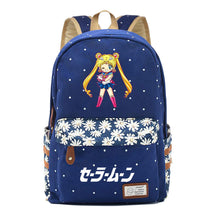 Anime Beauty Girl Warrior Student School Bag Fragmented Flower Boy's And Girl's Leisure Backpack