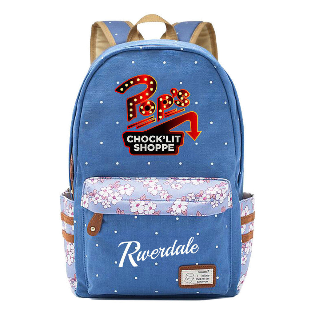 Valley Town Printed Student School Bag Fashion Leisure Backpack