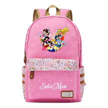 Anime Surrounding Beauty Girl Warrior Youth Student School Bag Fragmented Flower Boy's And Girl's Leisure Backpack