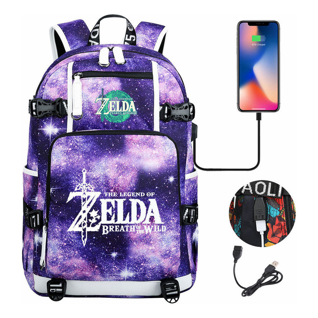 Printed Teenage Student Backpack, Men's And Women's Backpacks, Travel Backpacks