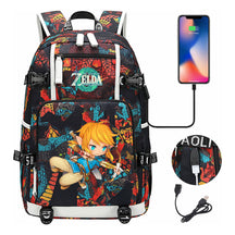 Printed Teenage Student Backpack For Men And Women With Backpacks