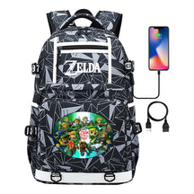 Legend Of Zelda Printed Usb Youth Student Backpack Men's And Women's Backpack Leisure Travel Bag