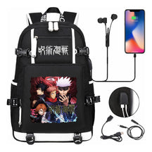 Printed Usb Youth Student Backpack Men And Women's Leisure Large Capacity Travel Backpack