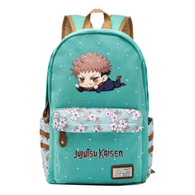 Cartoon Teenage Girl Student Backpack Casual Canvas Backpack