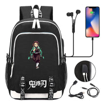 Comic Cartoon Fashion Youth Student Backpack Usb Men's And Women's Casual Backpack