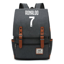 Football Star Cristiano Ronaldo Printed Student Backpack For Men And Women's Casual Classic Backpack