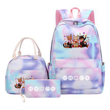 Teenage Student Girl Backpack Lunch Bag Three Piece Set Backpack