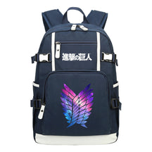Giant Wings Of Cartoon And Anime Attack Youth Student Backpack, Leisure Travel Backpack