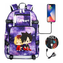 Volleyball Youth Usb Large Capacity Youth Student School Bag Men's And Women's Leisure Travel Backpack