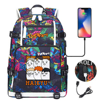 Volleyball Youth Usb Large Capacity Youth Student School Bag Men's And Women's Leisure Travel Backpack