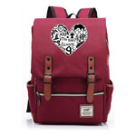 School Of Witchcraft And Wizardry Printed Youth Student School Bag Casual Belt Buckle Classic Backpack