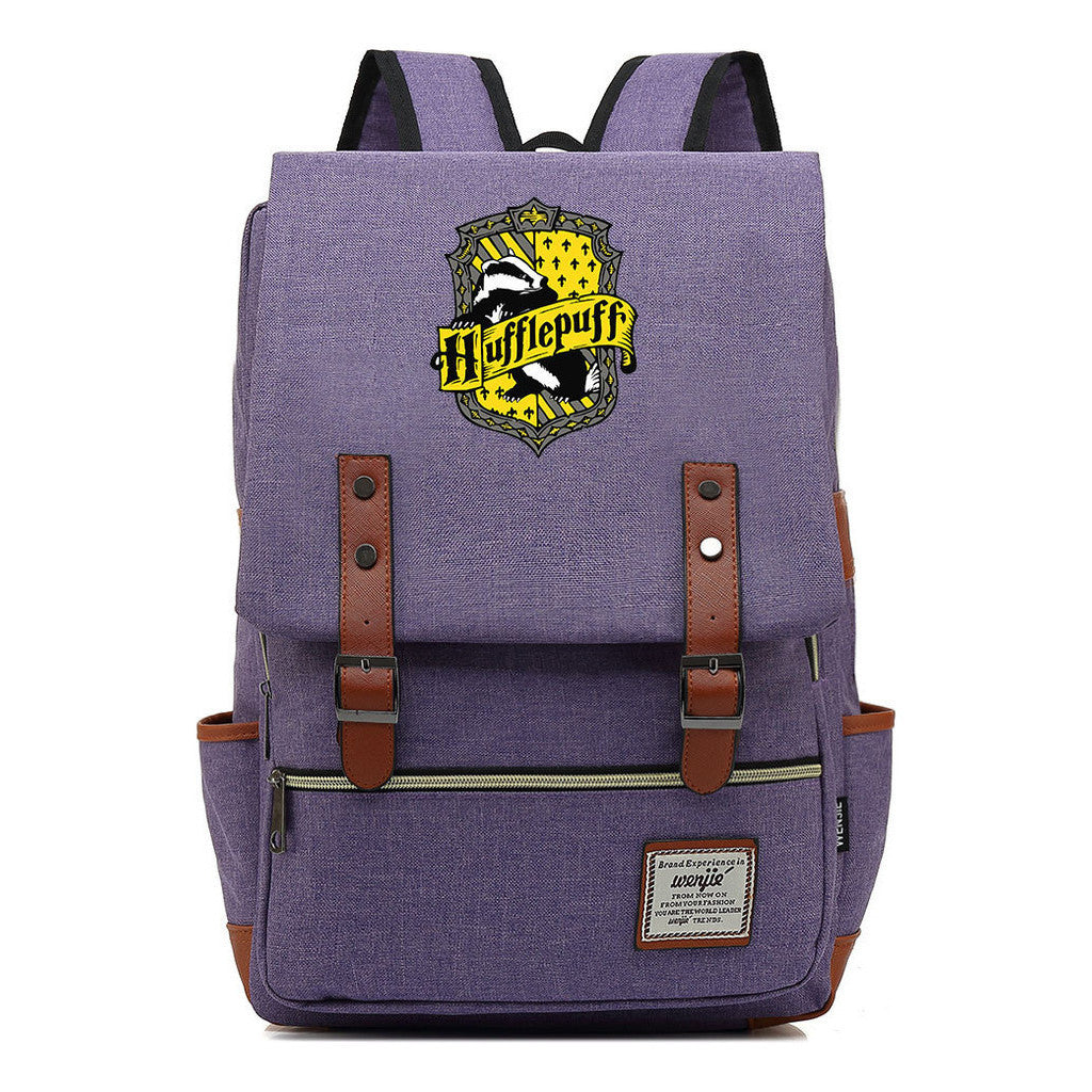 School Of Witchcraft And Wizardry Printed Teenage Student Backpack For Men And Women With Casual Belt Buckle Classic Backpack  43*29*13.5cm