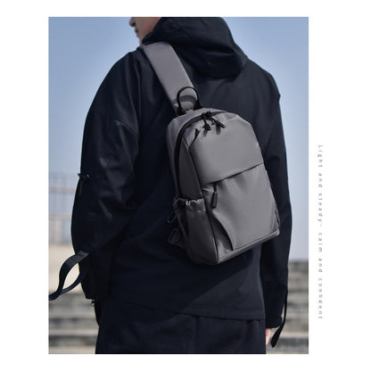 Men's Lightweight Shoulder Bag, Small Backpack, Casual Mobile Phone Bag, Multifunctional Diagonal Cross Bag, Shoulder Bag, Backpack
