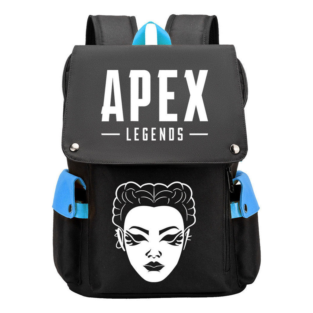 Apex Hero Print Usb Charging Head Youth School Bag Casual Backpack