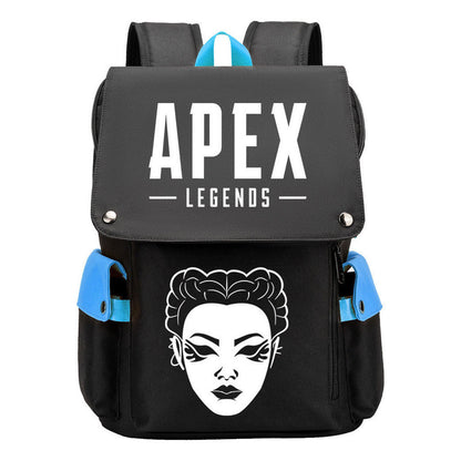 Apex Hero Print Usb Charging Head Youth School Bag Casual Backpack