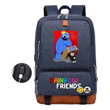 Rainbow Friend Usb Youth School Bag Leisure Travel Backpack