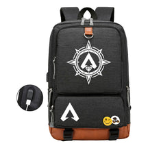 Apex Hero Print Usb Student Backpack For Leisure Travel Backpack