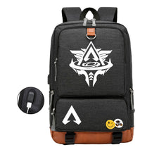 Apex Hero Print Usb Student Backpack For Leisure Travel Backpack