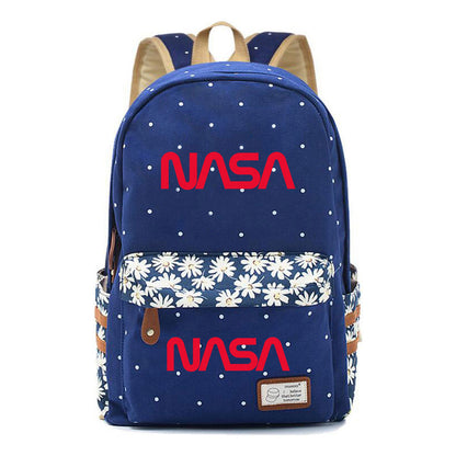 Fashionable Printed Student Backpack From Nasa, Casual Backpack