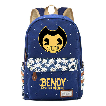 Game Bandy And Impression Machine Youth Student School Bag Fragmented Flower Men's And Women's Backpack