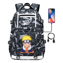 Fashionable Naruto Usb Youth Student School Bag Men's And Women's Backpack Leisure Travel Bag