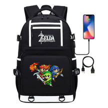 Legend Of Zelda Printed Usb Youth School Bag Backpack Leisure Travel Bag