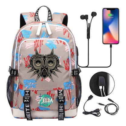 Usb Youth Student Backpack For Men And Women's Leisure Sports Backpack