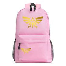 Golden Printed Youth Student Backpack Men And Women's Leisure Backpack