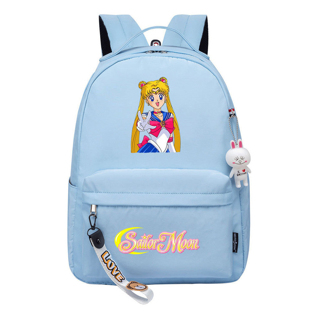 Beautiful Girl Warrior Printed Youth Student School Bag Men's And Women's Leisure Bag Women's Backpack