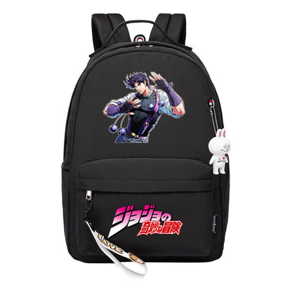 Comic Jojo's Wonderful Adventure Print Youth Student School Bag Leisure Bag Girl Backpack