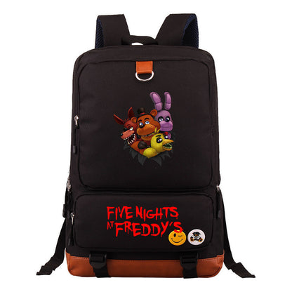 Toy Bear Game Printed Youth Student School Bag Large Capacity Travel Bag Men's And Women's Backpack