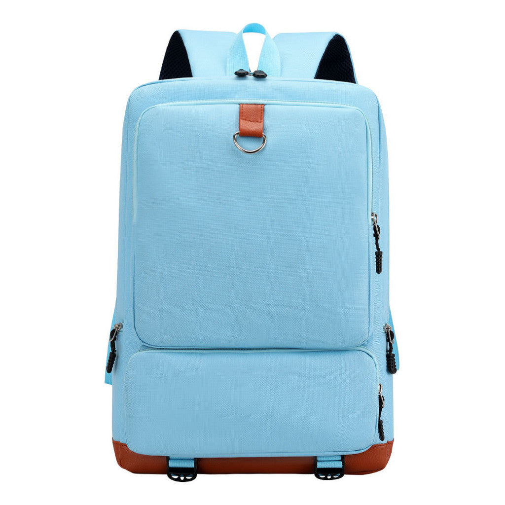 Fashion Printed Youth Student Backpack With Men's And Women's Casual Splicing Backpack
