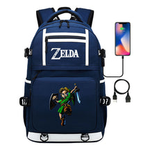 Legend Of Zelda Printed Usb Youth Student Backpack Men's And Women's Backpack Leisure Travel Bag