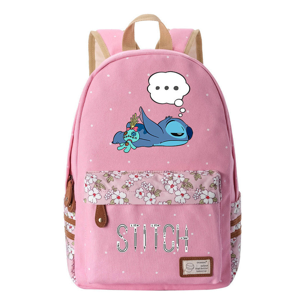 Starcraft Baby Stitch Printed Student Backpack Casual Backpack