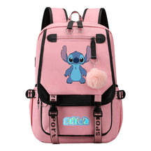 Usb Youth Backpack With Casual Woven Strap Flap Backpack