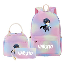 Naruto Student Girl Backpack Lunch Bag Three Piece Set Backpack Set
