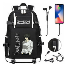 Death Note Usb Large Capacity Youth Student Backpack Men's And Women's Leisure Travel Backpack