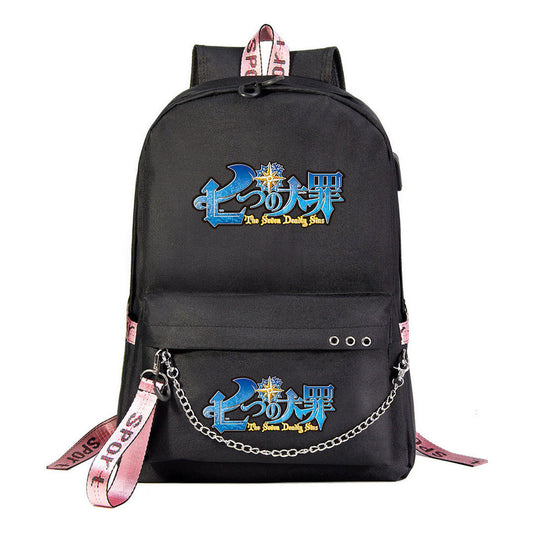 Usb Youth Student Backpack For Boys And Girls Leisure Travel Backpack