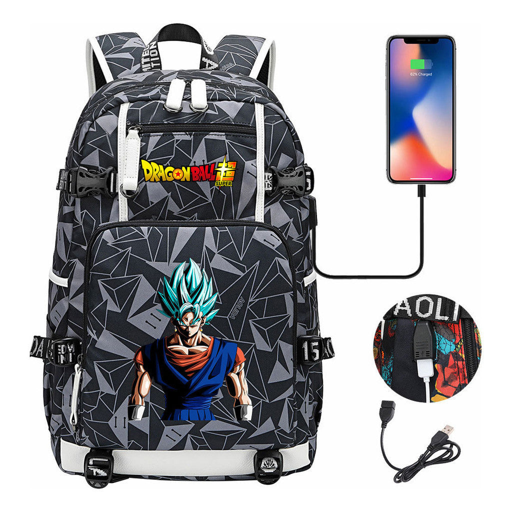 Sun Wukong Usb Large Capacity Youth Student Backpack For Leisure Travel Backpack